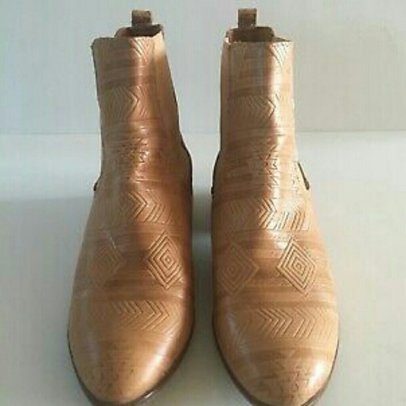 MING Shoes - MING originals tan leather booties Anthropologie